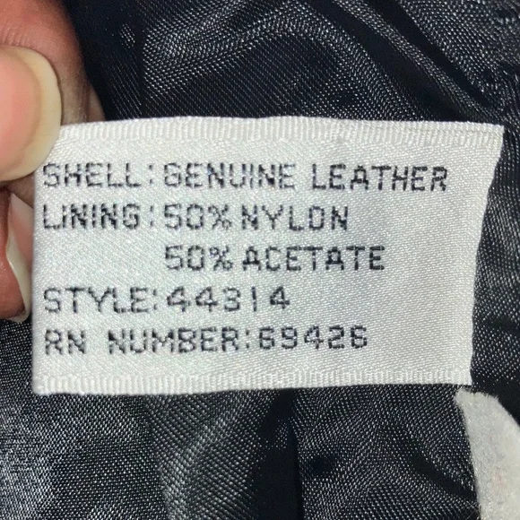 Black Leather double breasted jacket - Picture 13 of 13